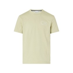 CALVIN KLEIN Striped Chest Logo short sleeve T-shirt