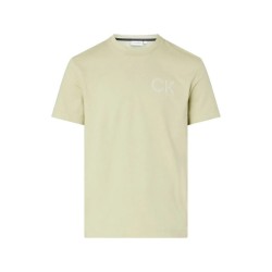 CALVIN KLEIN Striped Chest Logo short sleeve T-shirt