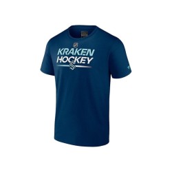 Men's Navy Seattle Kraken Authentic Pro Primary T-shirt