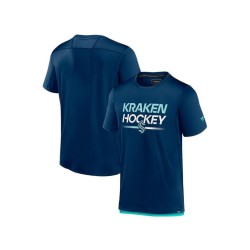 Men's Deep Sea Blue Seattle Kraken Authentic Pro Tech T-shirt