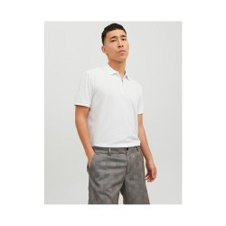 Pánské polo triko Standard Fit JJEPAULOS 12236235 Bright White