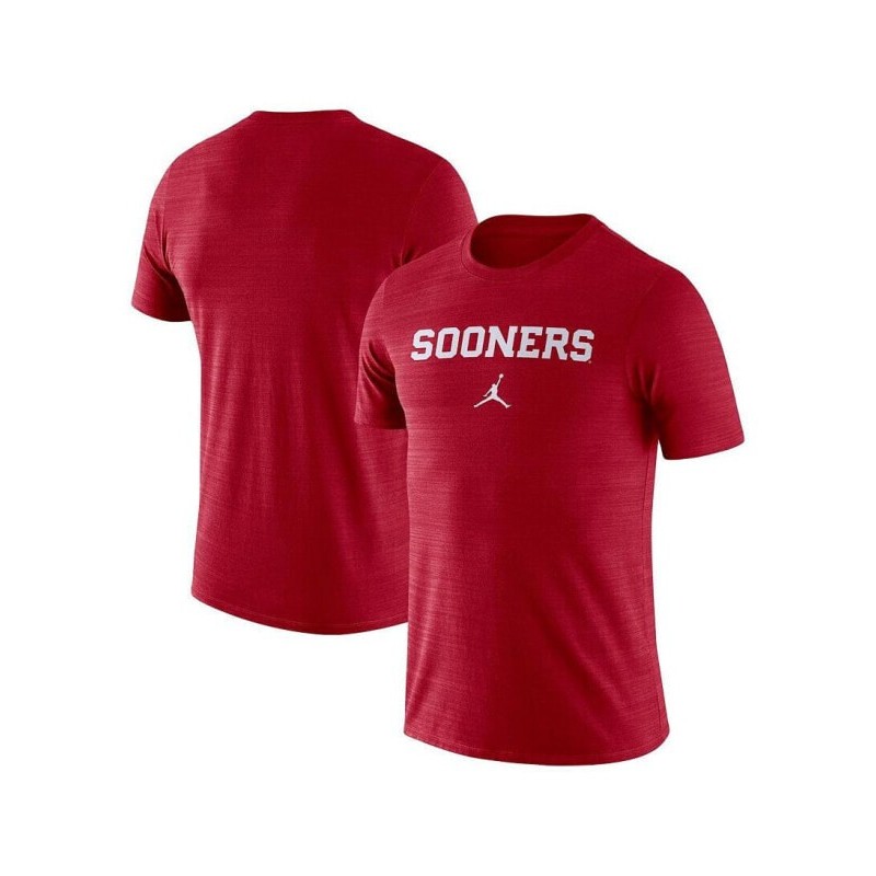 Men's Crimson Oklahoma Sooners Team Issue Velocity Performance T-shirt