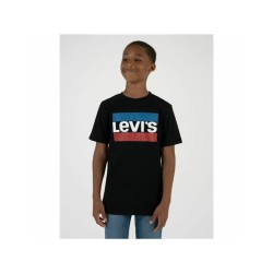 Футболка с коротким рукавом мужская Levi's Logo Jr Чёрный