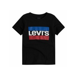 Футболка с коротким рукавом мужская Levi's Logo Jr Чёрный