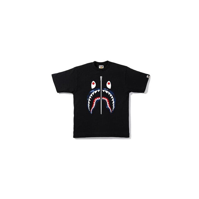 Футболка BAPE Color Camo Shark Tee BlackNavy T bape-ss18-005