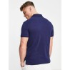 Polo Ralph Lauren slim fit pique polo with red player logo in washed navy