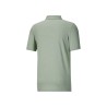 Puma Essentials Heather Small Logo Short Sleeve Polo Shirt Mens Green Casual 679