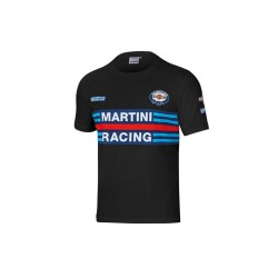 Футболка с коротким рукавом мужская Sparco Martini Racing Чёрный