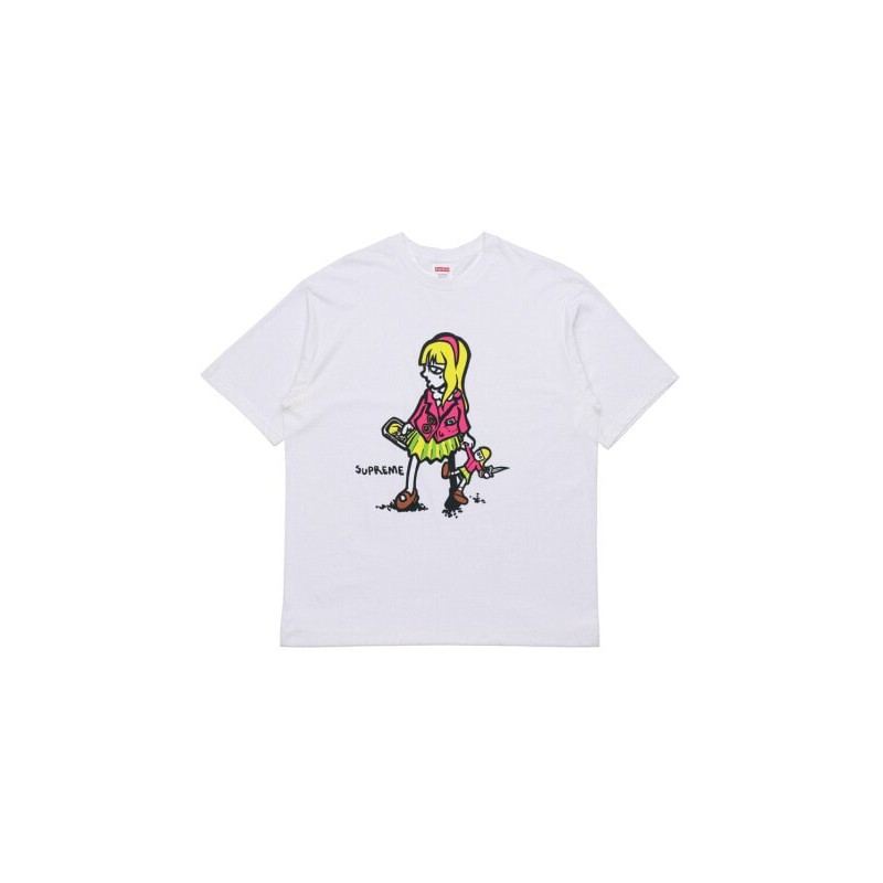 Футболка Supreme SS19 Suzie Switchblade Tee White T SUP-SS19-727