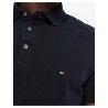 Tommy Hilfiger 1985 icon logo regular fit pique polo shirt in navy