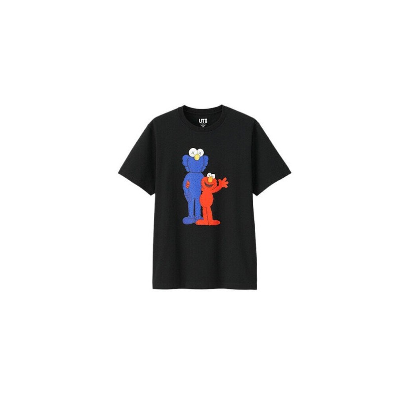 Футболка UNIQLO Kaws X Sesame Street X 412757 Черная