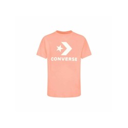 Футболка с коротким рукавом унисекс Converse Standard Fit Center Front Large Лососевый