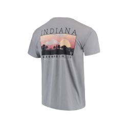 Men's Gray Indiana Hoosiers Comfort Colors Campus Scenery T-shirt