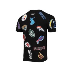 Men's Black Nfl League Wordmark T-shirt