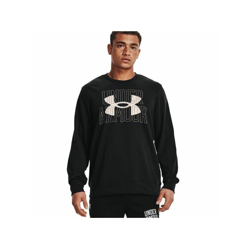 Футболка с длинным рукавом мужская Under Armour Logo Crew Чёрный