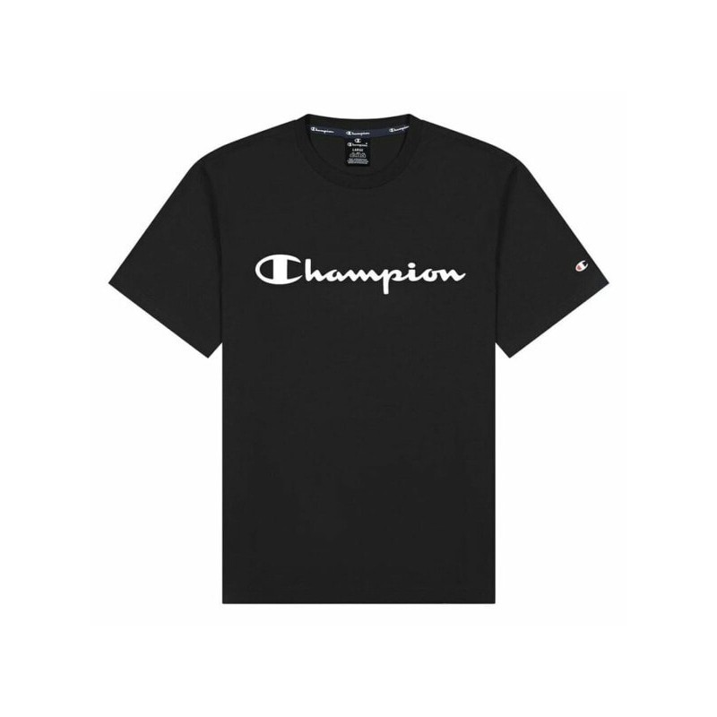 Футболка с коротким рукавом Champion Crewneck Script Logo M Чёрный