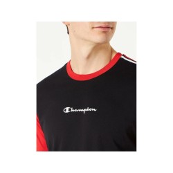 Футболка с коротким рукавом мужская Champion Crewneck Чёрный