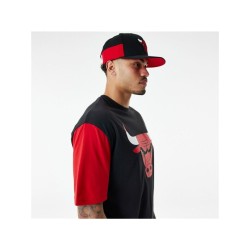 Футболка с коротким рукавом мужская New Era NBA Colour Insert Chicago Bulls Чёрный