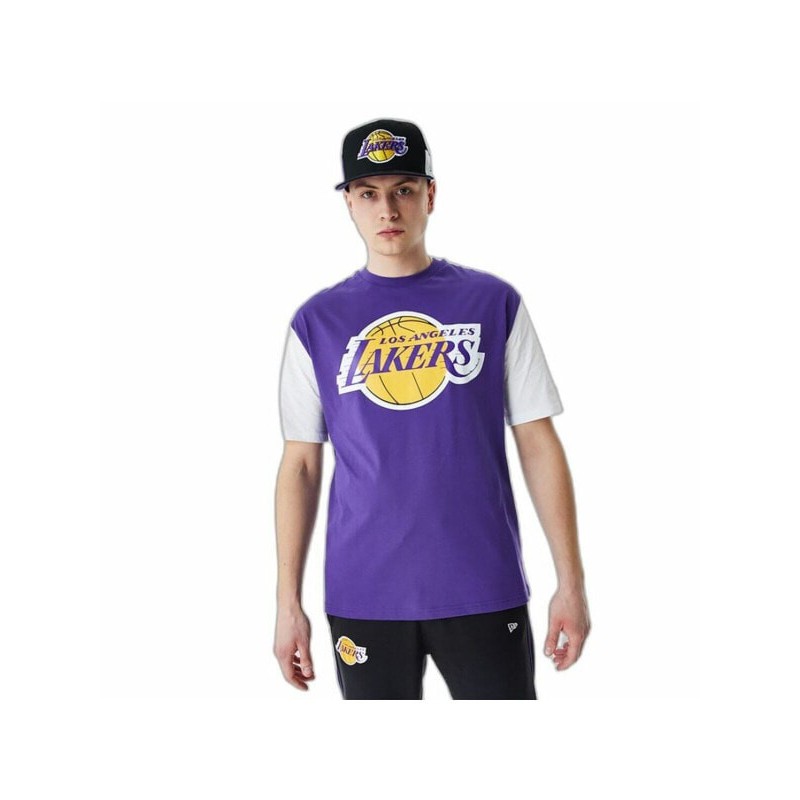 Футболка с коротким рукавом мужская New Era NBA Colour Insert LA Lakers Фиолетовый