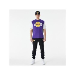 Футболка с коротким рукавом мужская New Era NBA Colour Insert LA Lakers Фиолетовый