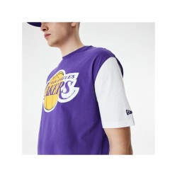 Футболка с коротким рукавом мужская New Era NBA Colour Insert LA Lakers Фиолетовый