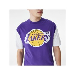 Футболка с коротким рукавом мужская New Era NBA Colour Insert LA Lakers Фиолетовый