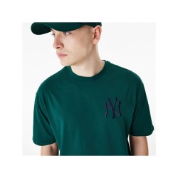 Футболка с коротким рукавом мужская New Era League Essentials New York Yankees Темно-зеленый