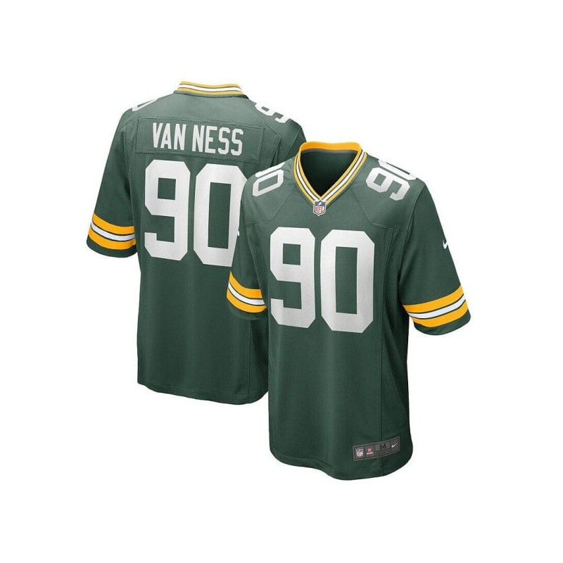 Men's Lukas Van Ness Green Green Bay Packers 2023 NFL Draft First Round Pick Game Jersey