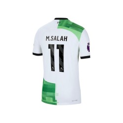 Men's Mohamed Salah White Liverpool 2023/24 Away Authentic Player Jersey