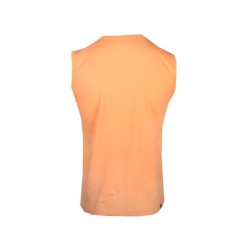 Puma Essentials Logo Crew Neck Sleeveless T-Shirt Mens Orange Casual Tops 587875